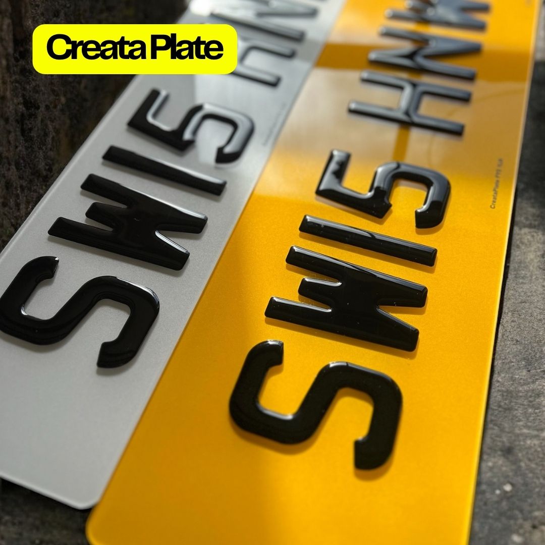 3D Gel Number Plates (Pair) Oversize Rear ( Range Rover / Bentley/ Etc )