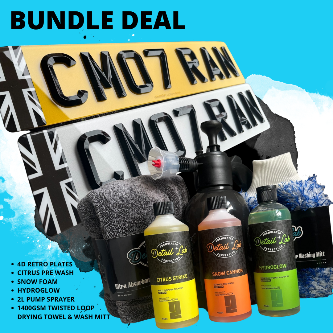 4D Retro Acrylic Number Plates & Detail Lab Bundle