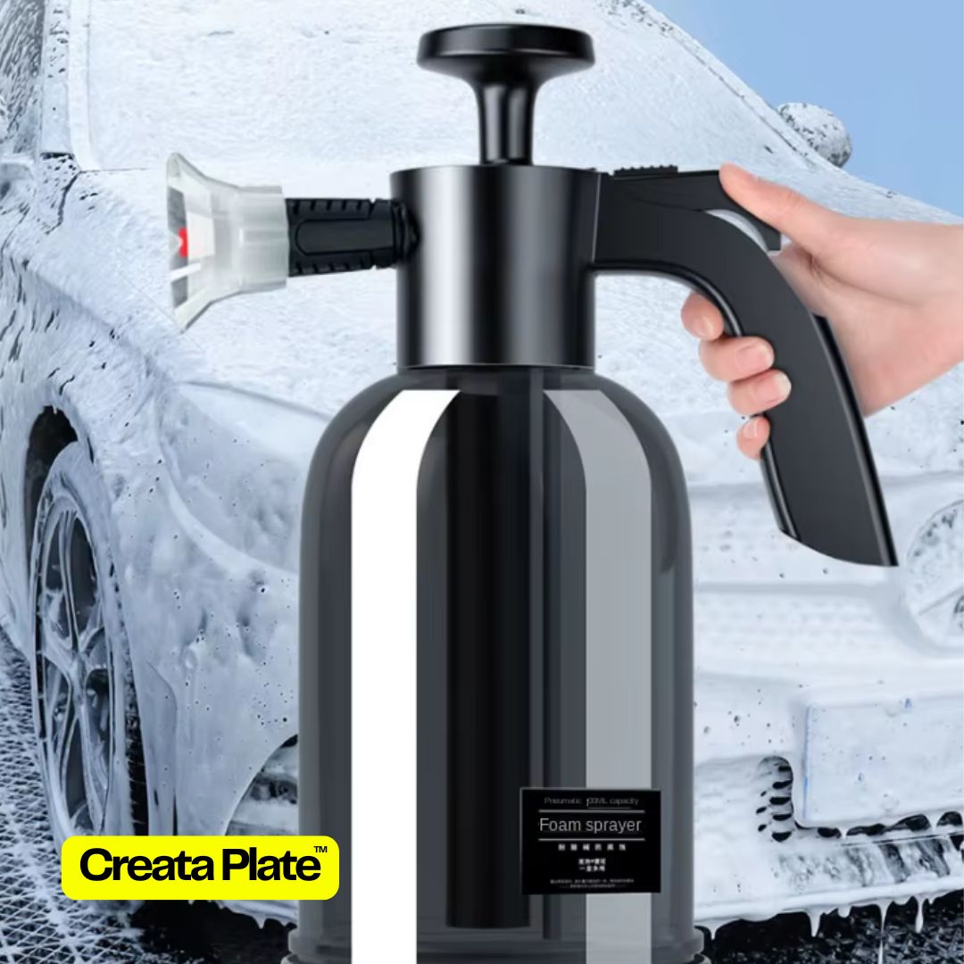 REVIVE 2L Hand Pump Snow Foam Sprayer – High-Pressure Car Wash Spray Bottle