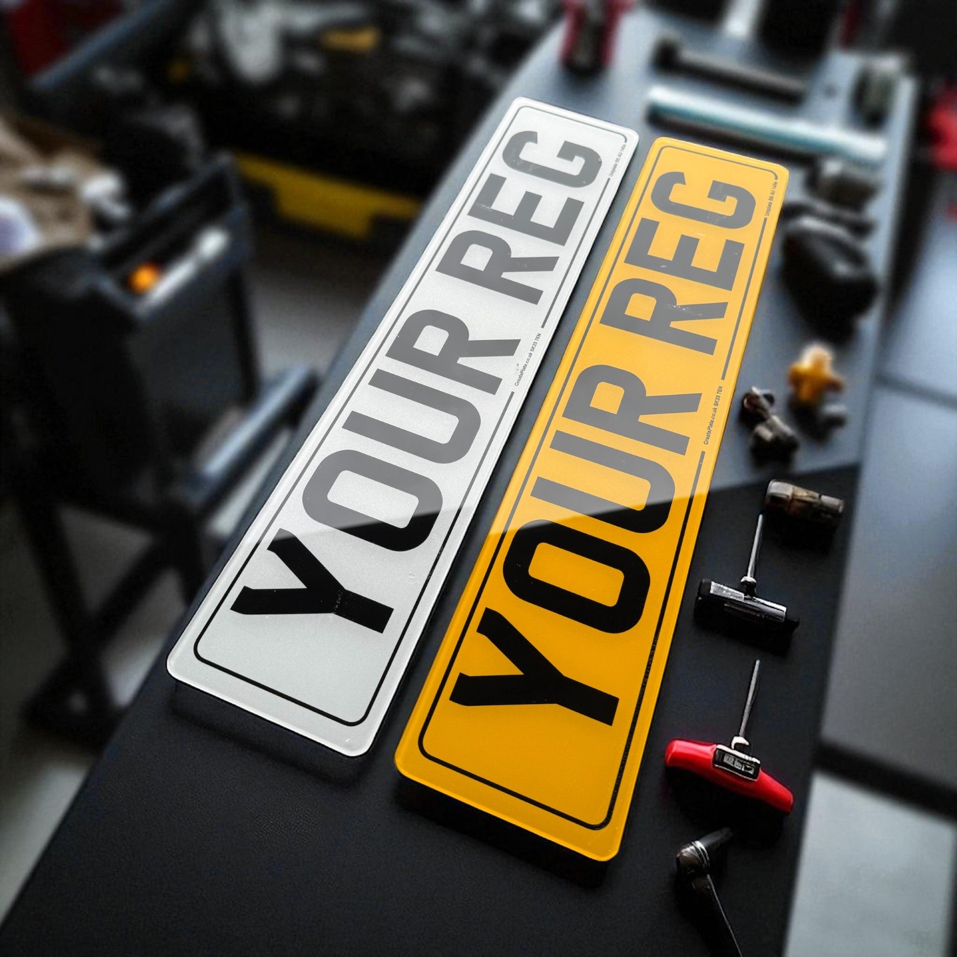 Standard Printed Number Plates (Pair)